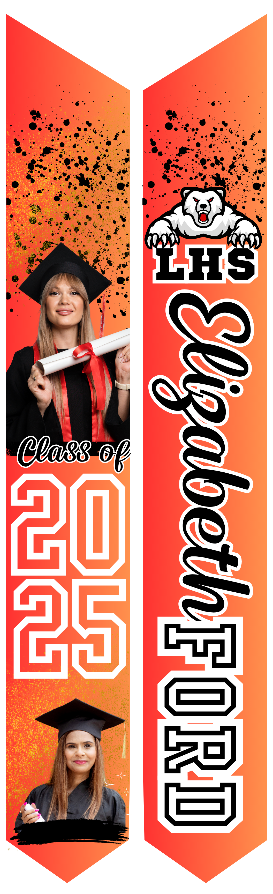 Custom Graduation Stole - Personalized Class of 2026 #5