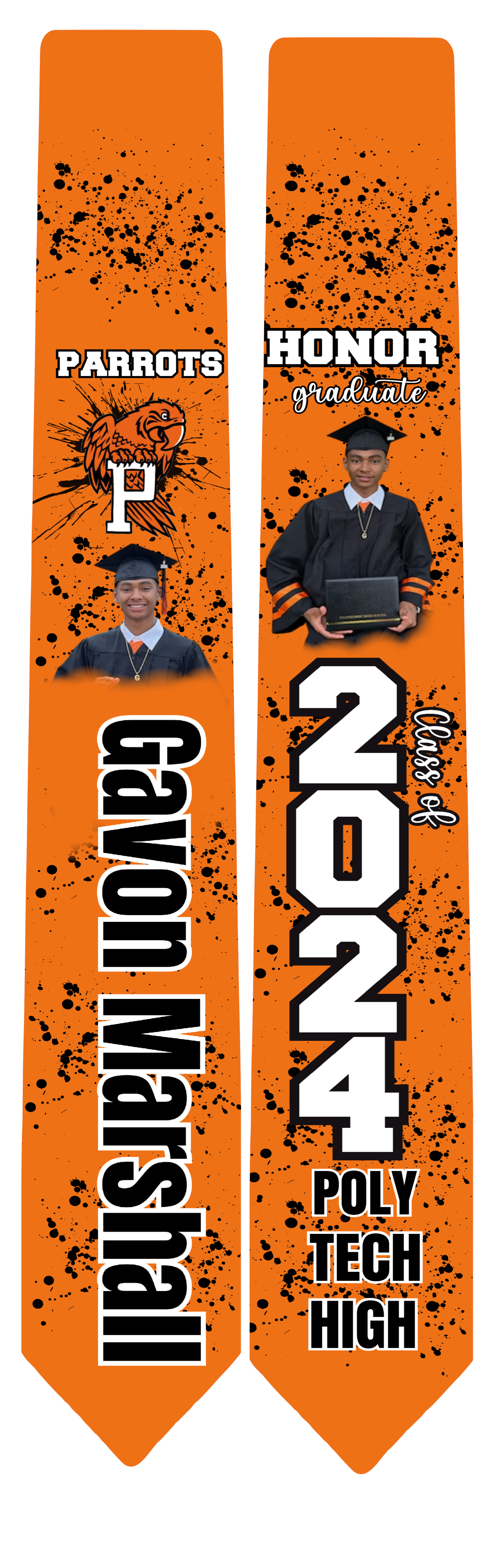 Custom Graduation Stole - Personalized Class of 2026 #2